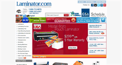 Desktop Screenshot of laminator.com